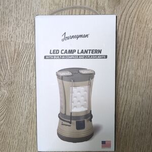 Journeyman Led Camp Lantern W/ Built In Compass & 2 LED Flashlights